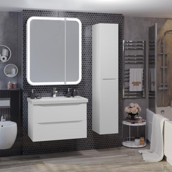 Тумба под раковину Opadiris Элеганс 80 Z0000014969 белый матовый (без раковины)