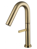 Смеситель для раковины высокий WONZON & WOGHAND, брашированное золото WW-6068-BG Смеситель для раковины высокий WONZON & WOGHAND, брашированное золото WW-6068-BG