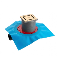 Душевой трап (15х15) Berges Wasserhaus ZENTRUM Norma 092363 золото глянец