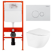 Комплект унитаза с инсталляцией BelBagno BB3105CHR/SC/SET.026-081