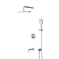 Душевой комплект термостатический с изливом Am.Pm X-Joy FT85A3RH40 хром