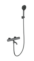 Смеситель для ванны с душем и термостатом WONZON & WOGHAND INN 2, темный графит WW-A2006-A1-BGG Смеситель для ванны с душем и термостатом WONZON & WOGHAND INN 2, темный графит WW-A2006-A1-BGG