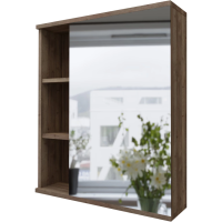 Зеркало-шкаф (62х72) Grossman Форта 2060032 универсал. темный дуб