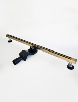 Душевой трап 90 см WONZON & WOGHAND, брашированное золото WW-65409T-BG