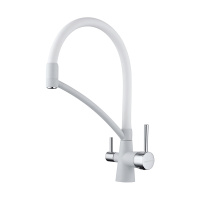 Смеситель для кухни с подключением к фильтру  Paulmark Siеgen Si213111-431WH