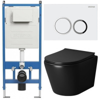 Комплект унитаза с инсталляцией Grossman Fly 97.4478BMS.01.000 с клавишей смыва