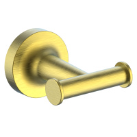 Двойной крючок для ванной WONZON & WOGHAND SIMPLE, брашированное золото WW-6525-BG