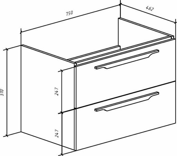 Тумба под раковину Bellezza Луиджи 80 4639213270458