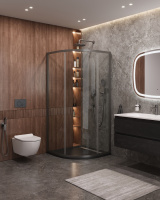 Душевой уголок (90х90) CEZARES MOLVENO MOLVENO-R-1-90-C-GM-IV