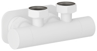 Вентиль 2х3/4" угловой скрытый-скрытый EU50 Матовый Белый 30-1418-3434