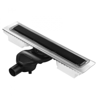 Душевой лоток Berges Wasserhaus C1 Norma 700 (в стену) 095138 черный матовый