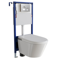 Унитаз подвесной безободковый с инсталляцией RGW SW-70 63420270-01