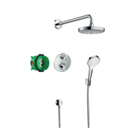 Душевой комплект с термостатом Hansgrohe Croma Select S Ecostat 27295000 хром