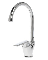 Смеситель для кухни однорычажный полимерный OneLife P02-000cr хром