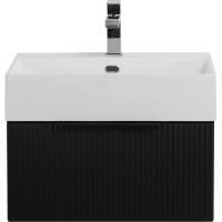 Тумба под раковину Cezares PREMIUM 55412 Plisse Nero opaco