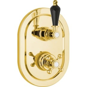 Смеситель с термостатом Cezares Vintage VINTAGE-VDIM2-T-03/24-Sw-N