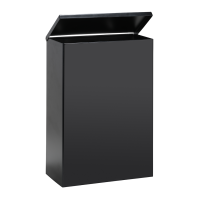 Контейнер для мусора настенный, 6 л, Bemeta 101915050 черный