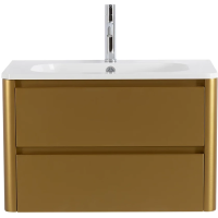 Тумба под раковину Cezares RELAX-800-2C-SO-BORO-P золотой матовый