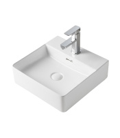 Раковина накладная (41х42) Orange  B04-405W белый глянец