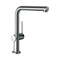Смеситель для кухни с выдвижным изливом sBox Hansgrohe Talis M54 1jet 72809000 хром
