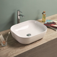 Раковина керамическая накладная (50x40) Art&Max AM-78104 белый