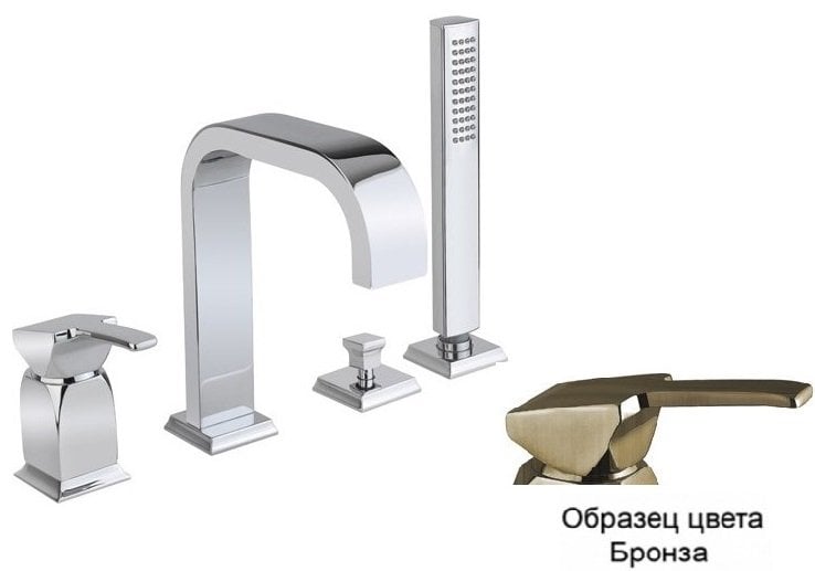 Смеситель на борт ванны хром Cezares Legend LEGEND-BVDM-02