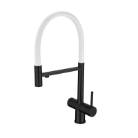 Смеситель для кухни EMAR ЕС - 7024WHT Black