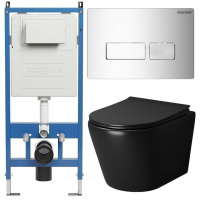 Комплект унитаза с инсталляцией Grossman Pragma 97.4478BMS.03.100 с клавишей смыва