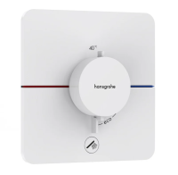 Термостат для душа Hansgrohe ShowerSelect Comfort Q 15589700 белый матовый