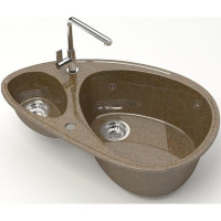 Кухонная мойка Marrbaxx Эмма Z13 Z013Q009 коричневый