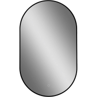 Зеркало с подсветкой Art&Max Torino AM-Tor-600-1000-DS-Nero сенсорным выключателем