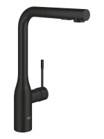 Смеситель для кухни с выдвижным изливом Grohe Essence New 30270 2430 (302702430) черный матовый