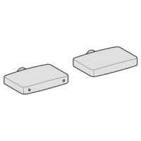 Комплект поворотных ручек для смесителя для раковины Geberit ONE круглого исполнения, настенный монтаж: Глянцевый хром 244.162.21.1