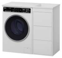 Тумба под стиральную машину Brevita Grafit 40 GRA-01040-023Я