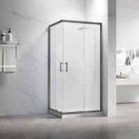 Душевой угол Veconi Rovigo RV-27GM, (100х80) RV27GM-10080-01-C8 оружейная сталь