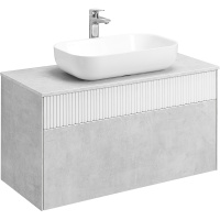 Тумба с раковиной Aquaton Марбл 100 слэйт 1A2763K4MH4C0