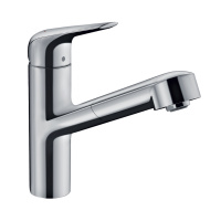 Смеситель для кухни с выдвижным изливом Eco Hansgrohe Focus M42 71865000 хром