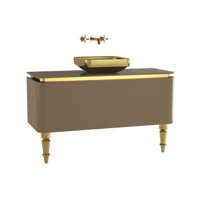 Тумба под раковину 120 см, бежевый, золото Vitra Gala Classic 55141
