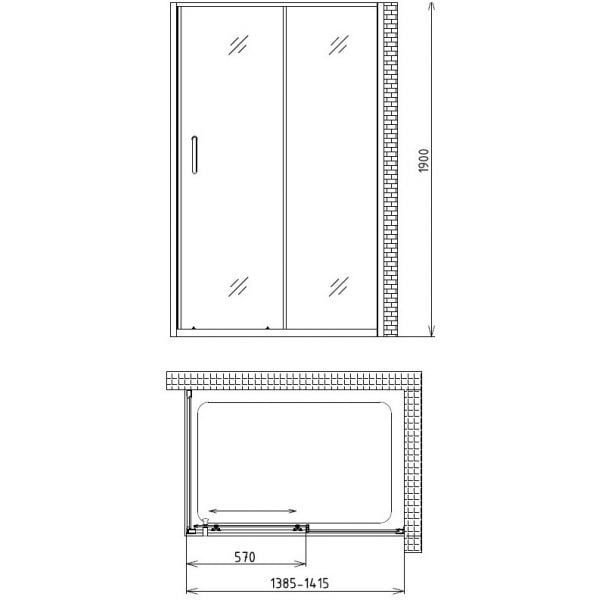 Душевой угол Gemy Victoria "S30131B-A85 (S30191B + A85)"