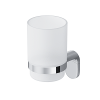 Стеклянный стакан с настенным держателем Am.Pm X-Joy A8434300