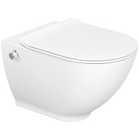 Подвесной безободковый унитаз с функцией биде с сиденьем микролифт beWash Granville HRKA054H1VE0W5SZ0