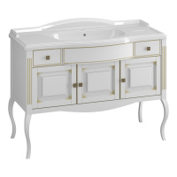 Тумба под раковину Opadiris Лаура 120  Z0000009324 белый с патиной (без раковины)