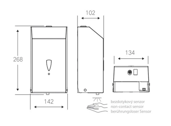 Автоматический диспенсер жидкого мыла или дезинфекции Bemeta Hotel 105109335