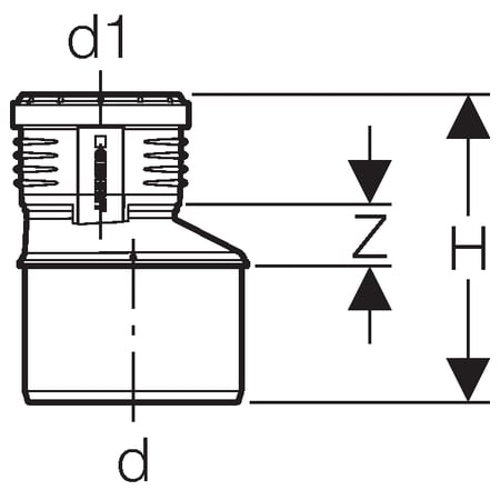 Переход эксцентриковый DN110/50 Geberit Silent-PP 390.572.14.1