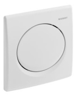 Смывная клавиша Geberit Samba, для системы пневматического управления смывом писсуара: Альпийский белый , Пластик 241.319.11.1