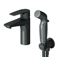 Смеситель для раковины с гигиеническим душем Am.Pm Gem F90A03022 Смеситель для раковины с гигиеническим душем Am.Pm Gem F90A03022