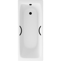 Ванна чугунная (170х75) Delice Biove DLR220509RB  с отверстиями под ручки Ванна чугунная (170х75) Delice Biove DLR220509RB  с отверстиями под ручки