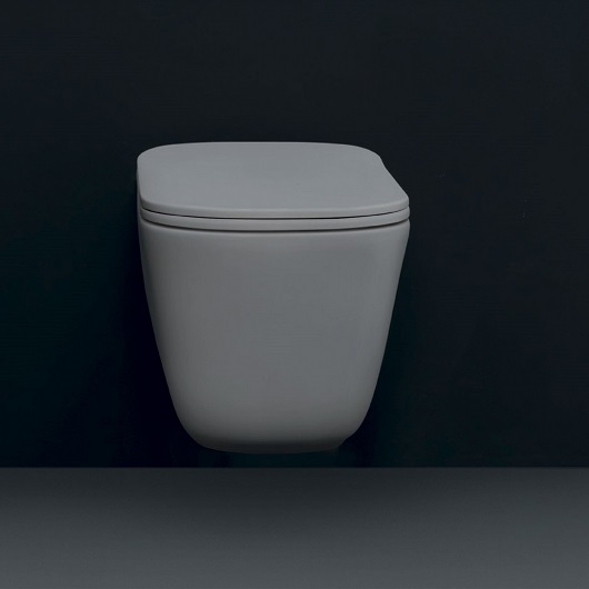 Сиденье с крышкой для унитаза Kerasan Tribeca 519159 серый матовый, микролифт