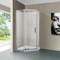 Душевой уголок Vincea  Stresa VSP-1S900CL (90х90) хром, стекло прозрачное