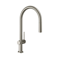 Смеситель для кухни с выдвижным изливом Hansgrohe Talis M54 1jet 72802800 нержавеющая сталь